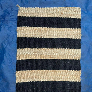 Alfombra de yute de cáñamo trenzado de diseño lavable natural - Product Image 1