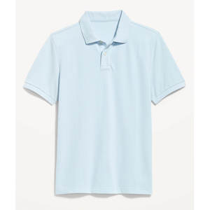 Azul claro Impresión gráfica de moda Hombres Casual Manga corta Botones Polos Camisa de golf de verano para hombre - Product Image 1