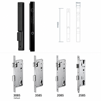 Serrure intelligente en aluminium à rupture de pont thermique étanche TTLock avec identification faciale 3D, empreinte digitale, matériau en alliage d'aluminium, contrôlée par application, carte mémoire