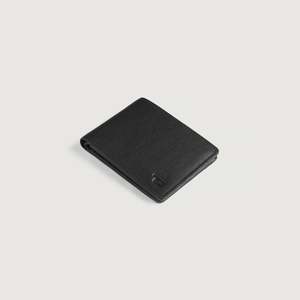 Black Genuine Leather <b>RFID</b> <b>Blocking</b> Bi-fold <b>Wallet</b> (Classic Luxury Simple Modern) - Product Image 3