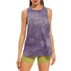 Fortune Apparel Primavera Verano 2026 Nuevo Top sin mangas para mujer, con espalda con lazo, holgado, de secado rápido, con tacto suave y efecto segunda piel, para running - Product Image 6