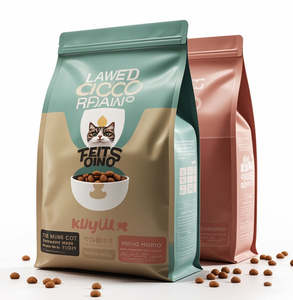 Sac d'emballage pour aliments pour animaux de compagnie (chiens et chats) en Mylar à fond plat, grande capacité, avec fermeture éclair, personnalisable, 1 kg, 2 kg, 3 kg, 5 kg, 10 kg, 15 kg, 20 kg - Product Image 2