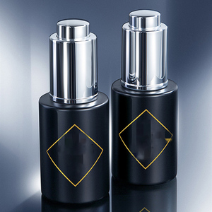 Flacon compte-gouttes en verre d'huile à <span class=keywords><strong>barbe</strong></span> cosmétique personnalisé <span class=keywords><strong>de</strong></span> 1oz 2oz 50ml 30ml flacon d'huile <span class=keywords><strong>de</strong></span> sérum <span class=keywords><strong>noir</strong></span> mat avec compte-gouttes à <span class=keywords><strong>bouton</strong></span>-poussoir - Product Image 5
