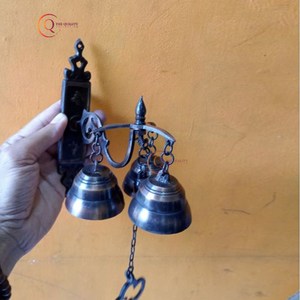 Cloche de porte en métal Vintage minimaliste avec bouton de porte cintre arbre de noël cloches ensemble de 3 pièces maison hôtel complexe décor - Product Image 3