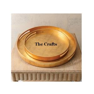 Plateau de service rond pour accessoires de table, plateau de service alimentaire de qualité supérieure à prix abordables - Product Image 1