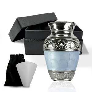 Urna de Aluminio de Diseño Moderno Hecha a Mano para Cenizas de Adultos, Urna Conmemorativa de Metal para Cremación, la Mejor Urna Hecha a Mano - Product Image 3