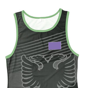 Singlet de lutte personnalisé sublimé, en tissu léger et respirant, idéal pour l'entraînement, la compétition et les tournois d'équipe - Product Image 2