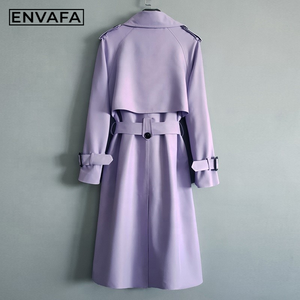 Gabardina Cortavientos Personalizada para Mujer, Nueva Gabardina con Mangas Raglán, Holgada y Ligera, Estilo Elegante - Product Image 4