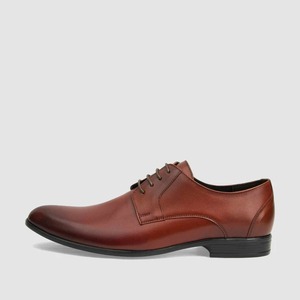 Tapi sepatu pantofel renda klasik pria, sepatu bisnis Formal warna coklat hitam ujung lancip kulit asli tali pernikahan berjalan dengan tali - Product Image 1