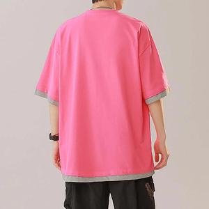 T-shirt 100% coton surdimensionné avec logo personnalisé pour hommes, épaule lourde et tombante avec sublimation, design de logo vierge de haute qualité - Product Image 5