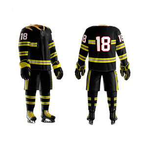 Maillots de hockey sur glace personnalisés pour hommes, 100% polyester, impression par sublimation, équipement de hockey - Product Image 4