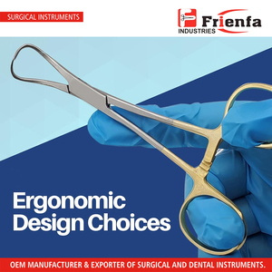 ที่หนีบผ้าขนหนู backforceps 5 "ชุบทอง - Product Image 5