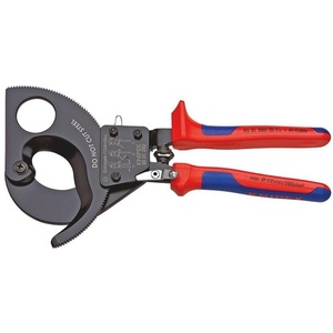 Coupe-câbles KNIPEX avec une longueur totale de 280 mm, poignées multi-composants pour une utilisation maximale. Accessoire de gestion des câbles de 52 mm (380 mm) - Product Image 1