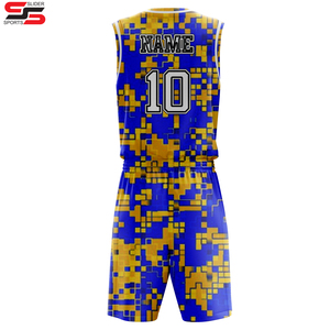 Ensembles d'uniformes de basket-ball réversibles à bas prix Ensemble de maillots d'entraînement légers pour jeunes par sublimation de qualité supérieure - Product Image 2