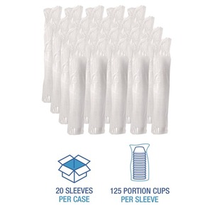 Boardwalk 4 Oz. Vasos de Polipropileno para Soufflé/Porciones, Vasos Desechables Translúcidos, 2500 Unidades/Caja - Product Image 6