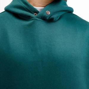 Sudadera con Capucha de Mezclilla Personalizable para Hombre, Diseño Sólido, Gruesa, Estilo Oversize, con Bolsillos, para Invierno - Product Image 5