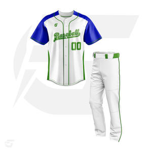 Maillot de baseball sur mesure pas lent pas rapide uniforme de baseball à motif de broderie personnalisé doublé - Product Image 1