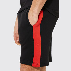 Camisetas con pantalones cortos para adultos, conjunto de verano con Panel de Color negro, rojo, rayas, informal, hecho a medida, paquistaní - Product Image 6