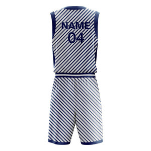 Juego de baloncesto impreso por sublimación de alta calidad, uniformes de baloncesto personalizados para hombres con alta calidad - Product Image 3