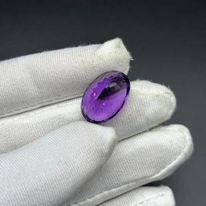 Piedra preciosa de corte ovalado de amatista Natural AAA + 14,90 CTS piedra suelta hermosa piedra preciosa de corte ovalado de amatista 14,90 CTS - Product Image 4