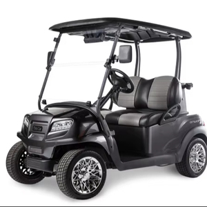 Hot Deal CLB Custom 2/4 Passenger Silver Black Golf Cart Prêt à expédier - Product Image 1