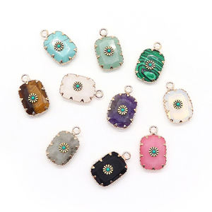 จี้อัญมณีลาบราดอไรต์ทรงสี่เหลี่ยมผืนผ้าสีเงิน925-เสน่ห์ของนักออกแบบ - Product Image 3