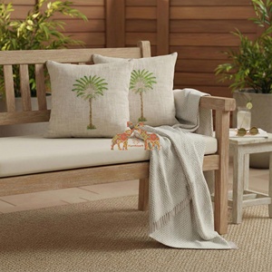 Fundas de Cojín Decorativas de Lujo con Estampado de Palmeras para Sofá, Fundas de Cojín Cuadradas Hechas a Mano Personalizadas - Product Image 3