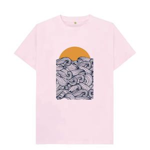 เสื้อยืดผู้ชายทรงคลาสสิก สวมใส่สบาย เหมาะสำหรับแฟชั่นประจำวัน ดีไซน์เรียบเนียน นุ่มสบาย รองรับการสวมใส่ของผู้ชาย - Product Image 3