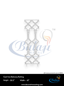 Barandilla de Balcón Moderna de Hierro Fundido Resistente, Molde de Fundición en Arena, Acabado Superpulido, Tamaño Personalizado - Product Image 3