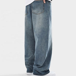 Baggy <b>Jeans</b> For Men With Relaxed Fit And <b>Soft</b> Cotton Fabric For Casual Daily Wear And Street Style - Product Image 3