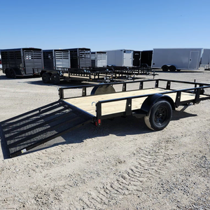 Steel Utility <b>Trailer</b> 6x12 Single Axle <b>Trailer</b> 5ft Gate Cargo <b>Trailer</b> Supplier Price - Product Image 1
