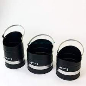 Offre spéciale Seau à charbon moderne en métal avec revêtement en poudre blanc Seau en métal nouveau design Vente en gros Prix bon marché Élégant pour la maison Hôtel - Product Image 4