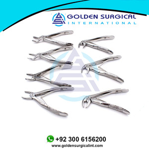 Kit de pinces d'extraction Outils d'instruments de laboratoire dentaire 7pcs Pinces Ensemble dentaire pour dents pour enfants Instruments chirurgicaux - Product Image 3