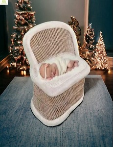 คลาสสิกวินเทจไม้ไผ่ไม้ในร่มมินิเด็กโซฟาเฟอร์นิเจอร์ทารกแรกเกิดเด็กเตียงการถ่ายภาพPropsเก้าอี้เล่นโซฟาสําหรับเด็กวัยหัดเดิน - Product Image 6