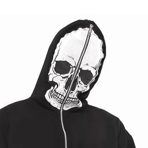 Nouveau style 2026 – Sweat à capuche zippé pour homme, 100 % coton, motif uni, excellente qualité, idéal pour l'hiver – En vente en ligne - Product Image 3