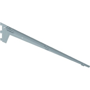 Support d'angle ELEMENT SYSTEM 10300, longueur 480 mm, 65 kg par support, acier et aluminium, 3 crochets de fixation, lot de 2 pour étagères de présentation - Product Image 1