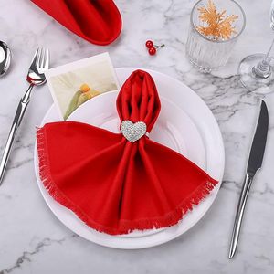 Servilletero PARA EL Día de San Valentín, servilletero hecho a mano en forma de corazón, Decoración de mesa elegante para bodas y San Valentín - Product Image 2