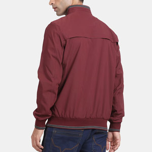 Veste personnalisée avec logo brodé pour hommes, couleur unie, manches longues, col montant, vestes en polyester pour hommes, vestes de dernière conception pour hommes - Product Image 2