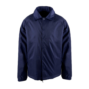 Chaqueta cortavientos para hombre de calle alta con capucha y logotipo personalizado de colores sólidos, transpirable, respetuoso con el medio ambiente, Invierno - Product Image 2