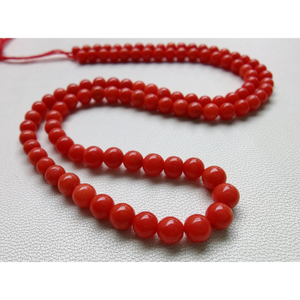Cuentas de Coral italiano Natural de forma redonda, cuentas de Coral de mar profundo, cuentas de Coral rojo de calidad AAA, hebra de 16 "pulgadas - Product Image 1