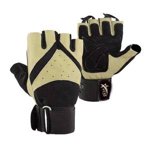 2025 Hot Selling Unisex Leather Half Finger Non-Slip Weightlifting <b>Gloves</b> for Cycling Gym & Sports Training - Product Image 5
