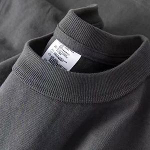 Camisetas de gran tamaño en blanco de algodón 100% de alta calidad para imprimir camiseta de peso pesado con hombros caídos para hombres Envío DDP - Product Image 1