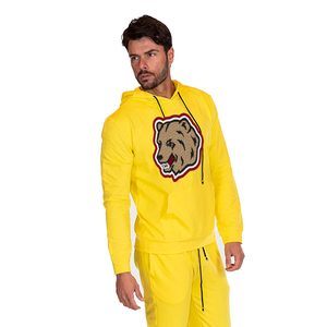 ชุดวอร์ม chenille สำหรับสุภาพบุรุษชุดวอร์มสีเหลืองสำหรับฤดูหนาว - Product Image 2