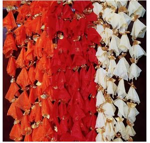 Indian Wedding Decoration Gota Patti Strings Tassels Door Hangings Net Hanging Bunches Diwali Christmas Decoration Door Hangings - Product Image 1