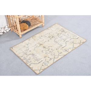 Tapis Turc Vintage Moderne 2.1x3.1ft Beige Noir Patchwork Design Rectangle Classique pour Vivre pour Adolescents Laine Polyester Latex - Product Image 2