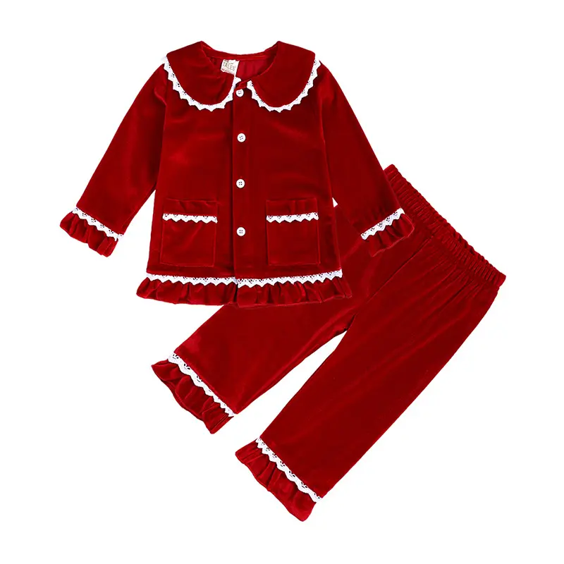 Großhandel Winter hochwertiges flanell-Pjama-Set Winter-Langarm-Pjama Mädchen Kinder-Beschlafanzug Freizeittücher-Sets