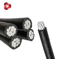 Câble aérien en aluminium ABC 35mm² 70mm² isolé XLPE pour la distribution d'énergie aérienne