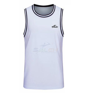 Nouvel Arrivage Grande Taille Respirant Évacuation De L'humidité Logo Personnalisé Imprimé 100% Tissu Polyester Meilleur Prix Maillot de Basket-Ball - Product Image 1