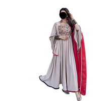 Robe de créateur Kochi pour filles afghanes, en soie et coton, broderie artisanale, perles, tissu en mousseline, tenue traditionnelle culturelle unique