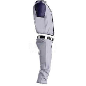 Ropa Deportiva de Béisbol y Sóftbol para Hombre de Alta Calidad, Duradera, de Secado Rápido, Transpirable, 100% Poliéster, Cuello en V, con Bolsillos - Product Image 3